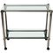 Serving Cart or Trolley in Chrome and Smoked Glass, Italy, 1970s 1