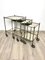 Silvered Brass & Faux Bamboo Nesting Bar Cart from Maison Baguès, France, 1960s, Set of 3 2