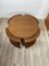 Tables Gigognes Rondes en Bois, Italie, 1970s, Set de 5 17