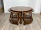 Wood Nesting Round Tables, Italy, 1970s, Set of 5, Image 6