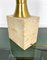 Travertine Base & Brass Table Lamp from Fratelli Mannelli, Italy, 1970s 9