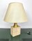 Travertine Base & Brass Table Lamp from Fratelli Mannelli, Italy, 1970s 2