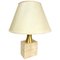 Travertine Base & Brass Table Lamp from Fratelli Mannelli, Italy, 1970s 1