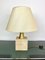Travertine Base & Brass Table Lamp from Fratelli Mannelli, Italy, 1970s 3