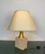 Travertine Base & Brass Table Lamp from Fratelli Mannelli, Italy, 1970s 11
