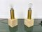 Travertine Marble & Brass Table Lamp from Fratelli Mannelli, Italy, 1970s, Image 2