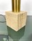 Travertine Marble & Brass Table Lamp from Fratelli Mannelli, Italy, 1970s 3