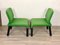 Green Plastic Fabric Armchairs, Italy, 1970s, Set of 2 7