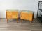 Wood Lacquered Side Table Nightstands, 1950s, Italy, Set of 2 2