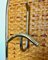 Rattan & Golden Metal Coat Hanger & Mirror, 1960s, Set of 2, Image 10