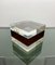 Mid-Century Modern Acrylic Cube Box, Italy, 1970s 3