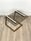 Brass Chrome & Smoked Glass Coffee Side Table, Italy, 1970s, Image 7