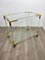 Acrylic, Brass & Glass Bar Serving Cart Trolley, Italy, 1970s 4