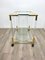 Acrylic, Brass & Glass Bar Serving Cart Trolley, Italy, 1970s, Image 8