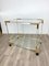 Acrylic, Brass & Glass Bar Serving Cart Trolley, Italy, 1970s 9