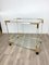 Acrylic, Brass & Glass Bar Serving Cart Trolley, Italy, 1970s, Image 9