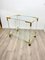 Acrylic, Brass & Glass Bar Serving Cart Trolley, Italy, 1970s 2