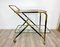 Brass Mahogany & Glass Bar Serving Cart Trolley by Cesare Lacca, Italy, 1950s 8