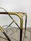 Brass Mahogany & Glass Bar Serving Cart Trolley by Cesare Lacca, Italy, 1950s, Image 11