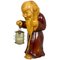 Handgeschnitzte Monk Tischlampe aus Holz von Aldo Tura für Macabo, Italien, 1950er 1