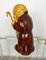 Lámpara de mesa Monk de madera tallada a mano de Aldo Tura para Macabo, Italy, años 50, Imagen 14