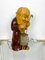 Lámpara de mesa Monk de madera tallada a mano de Aldo Tura para Macabo, Italy, años 50, Imagen 5