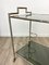 Faux Bamboo Silver & Glass Cart Trolley, Italy, 1970s 9