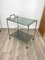 Faux Bamboo Silver & Glass Cart Trolley, Italy, 1970s 10