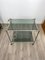 Faux Bamboo Silver & Glass Cart Trolley, Italy, 1970s 4