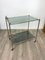 Faux Bamboo Silver & Glass Cart Trolley, Italy, 1970s 6