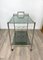 Faux Bamboo Silver & Glass Cart Trolley, Italy, 1970s 11