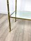 Faux Bamboo Brass & Mirror Side Table by Maison Bagues, France, 1950s 15