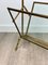French Faux Bamboo Magazine Rack Stand in Brass Glass from Maison Baguès, 1950s, Image 9