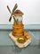 Italienische Mill Tischlampe Aschenbecher aus handgeschnitztem Holz von Aldo Tura Macabo, 1960er 3