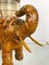 Italian Elephant Table Lamp in Hand-Carved Wood and Copper by Aldo Tura for Macabo, 1950s, Image 10