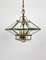 Lámpara de araña italiana octogonal en forma de diamante de estilo Fontana Arte, Imagen 3
