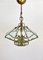 Lámpara de araña italiana octogonal en forma de diamante de estilo Fontana Arte, Imagen 2