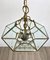 Lámpara de araña italiana octogonal en forma de diamante de estilo Fontana Arte, Imagen 4