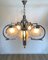 Italian Chrome and Murano Glass Chandelier from Mazzega, 1970s, Image 12