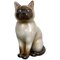 Vintage Italian Ceramic Siamese Cat Sculpture by Piero Fornasetti, 1960s, Image 1