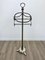 Mid-Century Italian Towel Floor Holder Rack in Solid Silver Brass, 1950s, Image 4