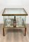 Bar Cabinet Table in Chrome, Brass and Glass, Italy, 1970s 7
