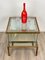 Bar Cabinet Table in Chrome, Brass and Glass, Italy, 1970s 6