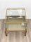 Bar Cabinet Table in Chrome, Brass and Glass, Italy, 1970s 11