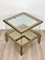 Table de Bar en Chrome, Laiton et Verre, Italie, 1970s 2