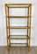 Étagère Bookcase in Bamboo Rattan and Glass, Italy, 1960s 3