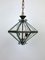 Lámpara de araña italiana octogonal en forma de diamante de estilo Fontana Arte, años 50, Imagen 2
