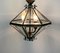 Lámpara de araña italiana octogonal en forma de diamante de estilo Fontana Arte, años 50, Imagen 8