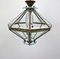 Lámpara de araña italiana octogonal en forma de diamante de estilo Fontana Arte, años 50, Imagen 9