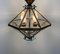 Italian Octagonal Diamond-Shaped Chandelier in Fontana Arte Style, 1950s 7